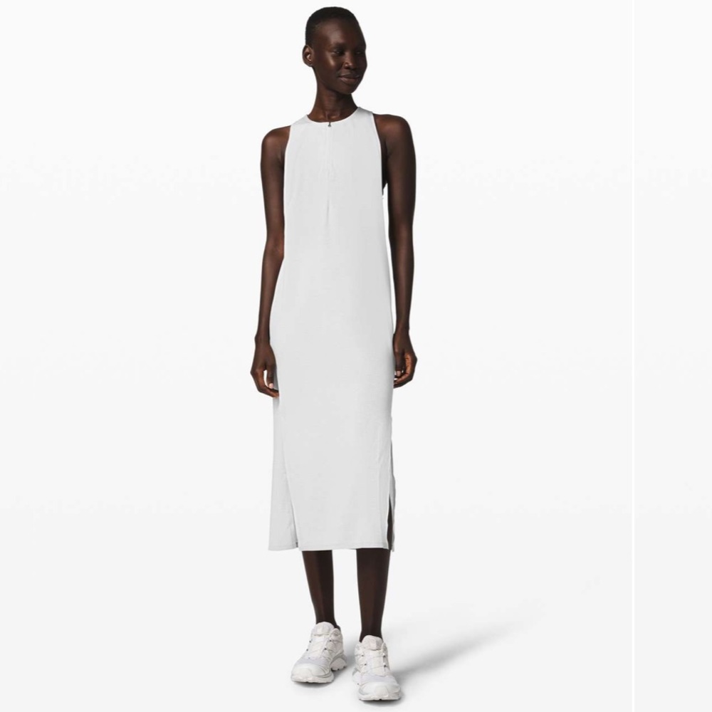 NWT Lululemon Lahar Dress sz M Heathered Starlight